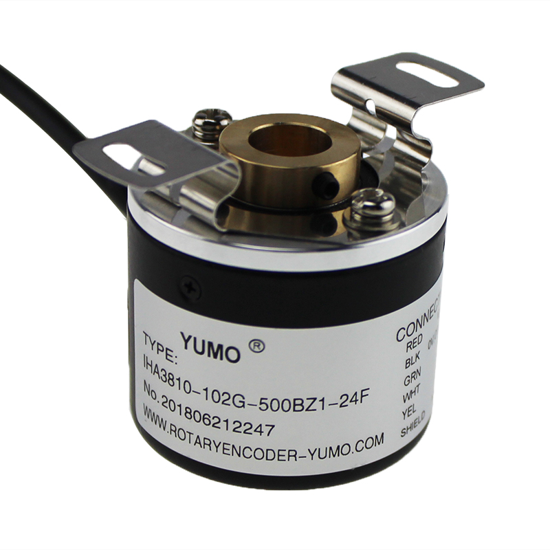 YUMO Hot Sale HA3810-102G-500BZ1-24F hollow shaft incremental rotary encoder